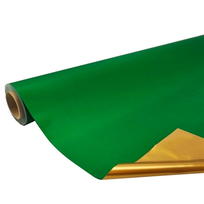 bobina polipropileno opaco verde /oro 70 x 40 m
