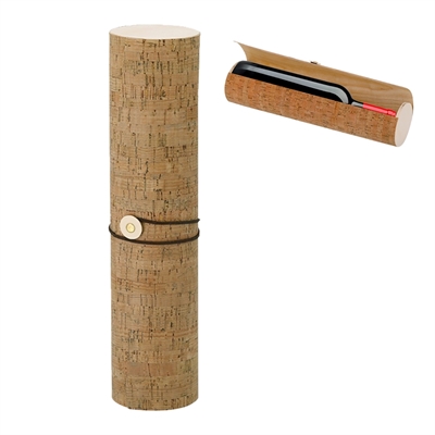 caja de madera de balsa exterior corcho porta botellas medidas 8 x 34 cm